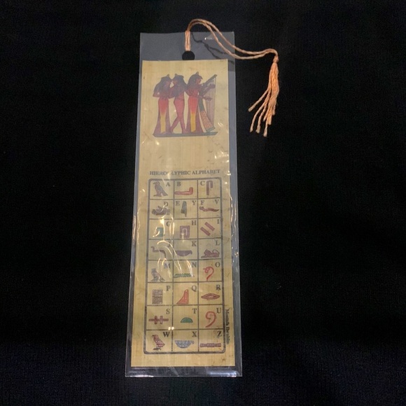 BOOKMARKS  HAND MADE PRINTED EGYPTIAN PAPYRUS - Picture 2 of 4